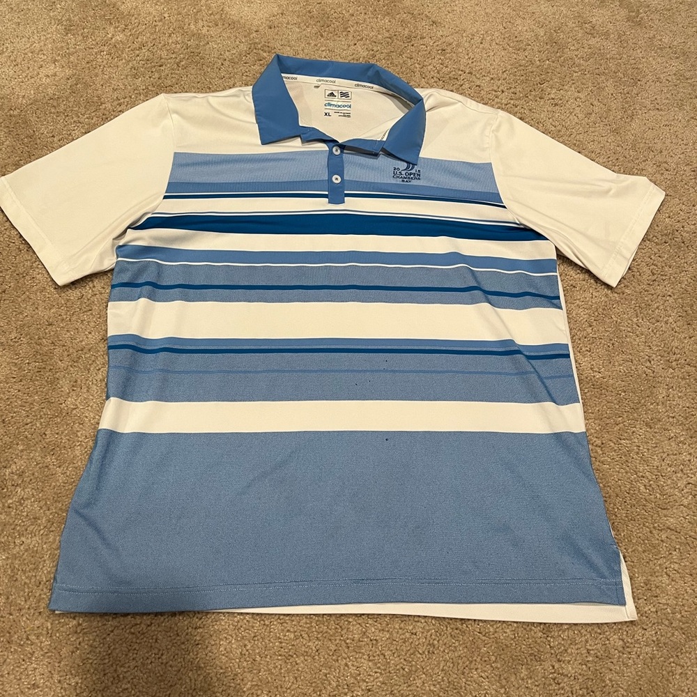 15 US Open Adidas Climacool golf polo XL